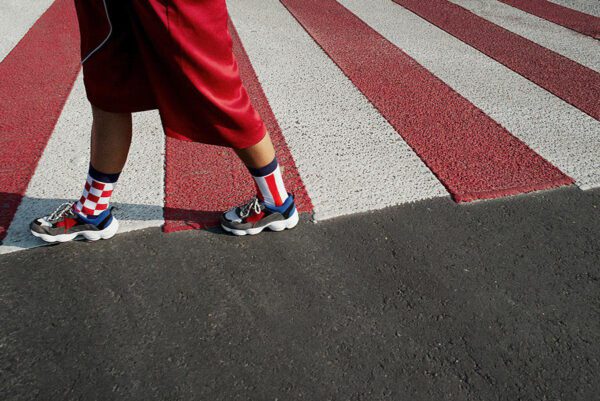 Sammy Icon Checker skate socks