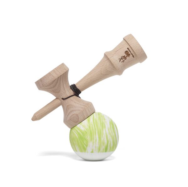 Heartwood Kendama Waves Green/White side