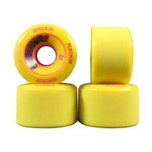 Remember Lil Hoot 65mm Longboard Skateboard Wheels yellow 74a