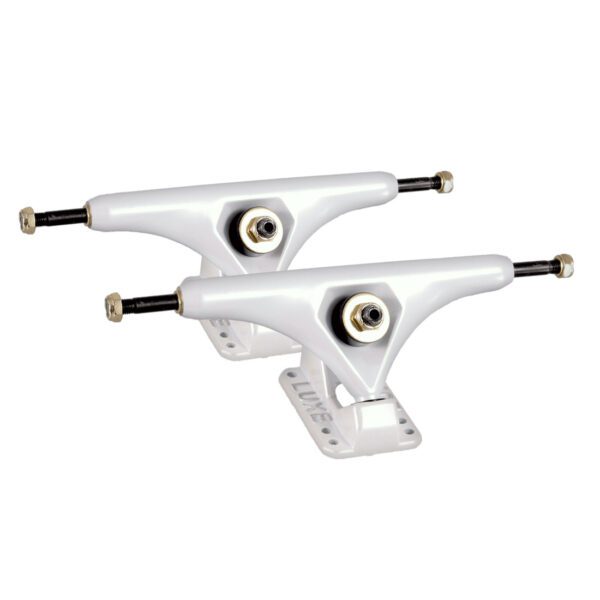 LUXE Longboard trucks Lite White Front LUXE Longboard trucks Lite White Front