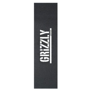 Grizzly Skateboard Griptape Stamp Print White sheet