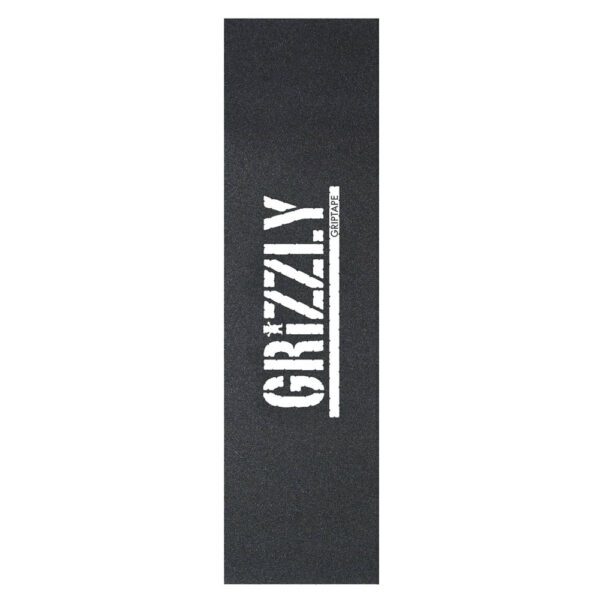 Grizzly Skateboard Griptape Stamp Print White sheet