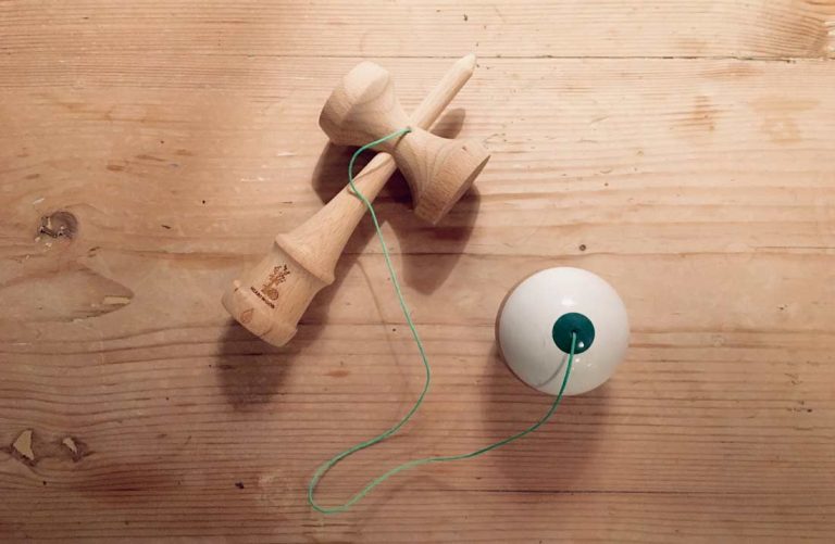 heartwood kendama on table