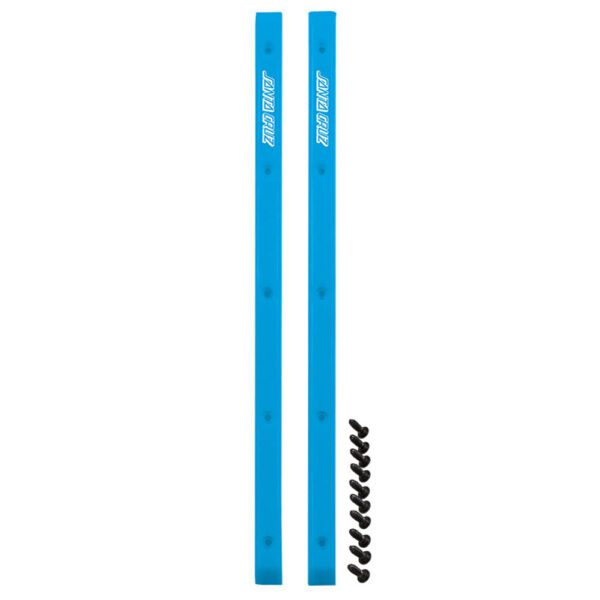 Santa Cruz skateboard rails blue