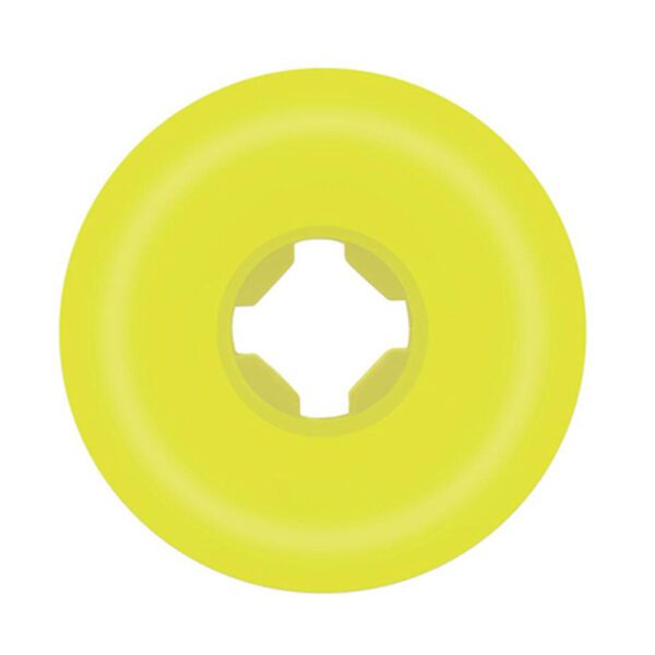 Santa Cruz Slime Balls Vomit Mini II Yellow 54mm 97a skateboard wheel back