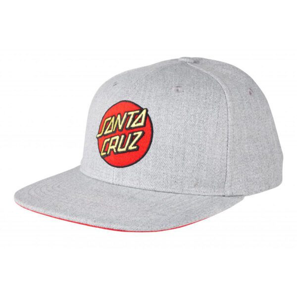 Santa Cruz Cap Classic Dot snapback Heather Grey Santa Cruz Cap Classic Dot snapback Heather Grey