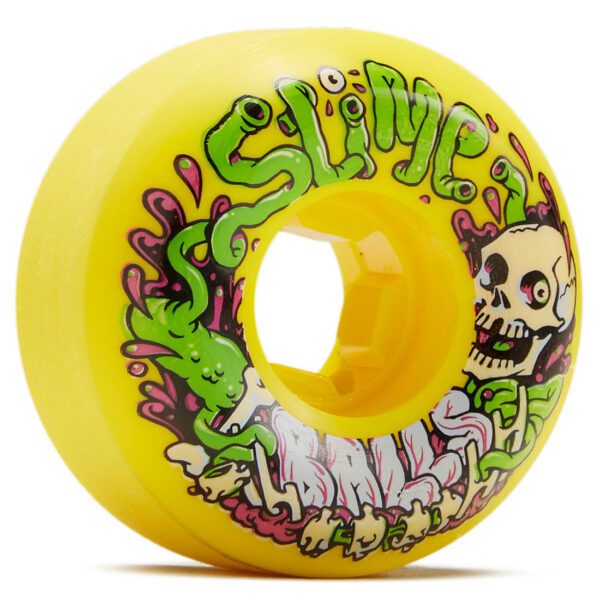 Santa Cruz Slime Balls Guts Speedballs Yellow 53mm 99a skateboard wheel front