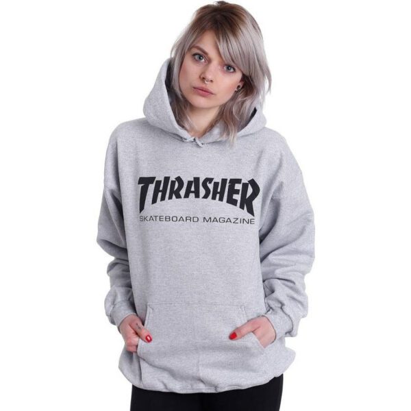 thrasher skate mag hoodie grey modell