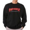 Thrasher Godzilla crewneck black model