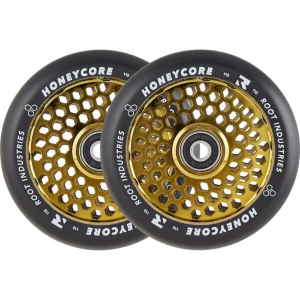 root honeycore gold 110mm 2-pack pro scooter wheels