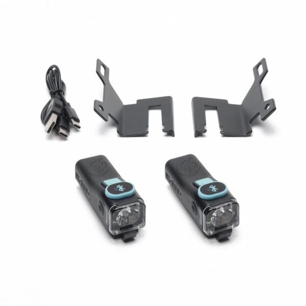 SL-300+ Skateboard Head Lights angled mounts